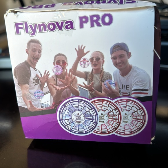 Flynova Pro Mini Drone Globe Aircraft UFO w/ Led Lights Blue Version - NIB - Picture 1 of 5